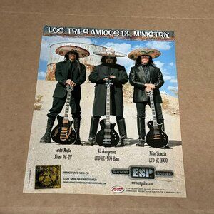 MINISTRY - Monte / Jourgensen / Scaccia - ESP Guitars - 2004 Print Advertisement